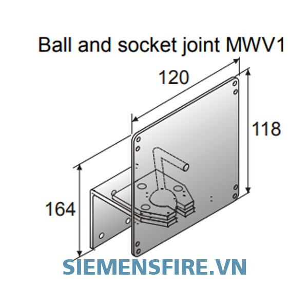 Khớp bi và ổ cắm MWV1 cho đầu báo lửa